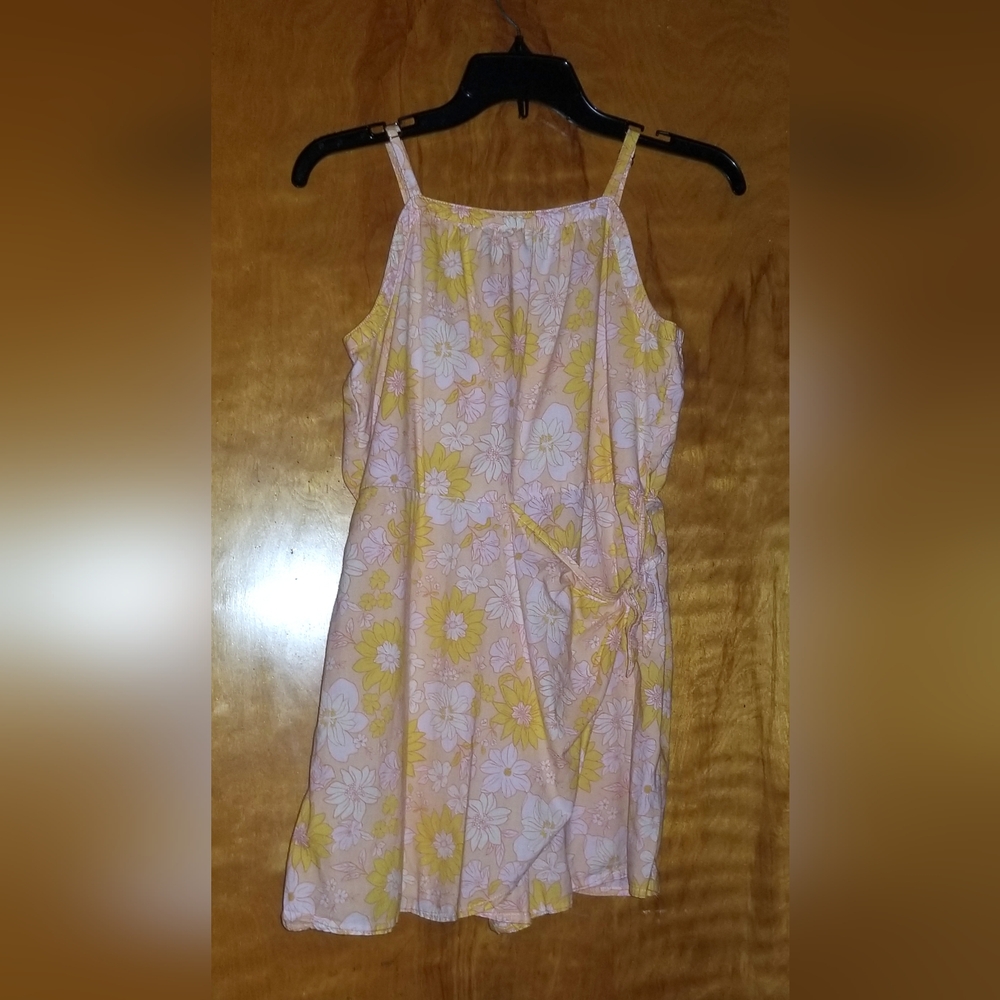 Girl's Wonder Nation Yellow & White Skort Romper XL (14-16) Spring Summer Outfit